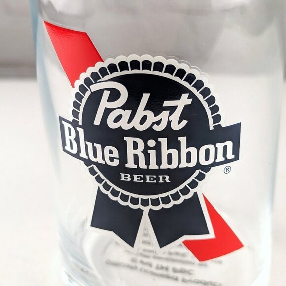 Pabst Blue Ribbon Beer Can-Shaped Drinking Glass - Picture 2 of 7